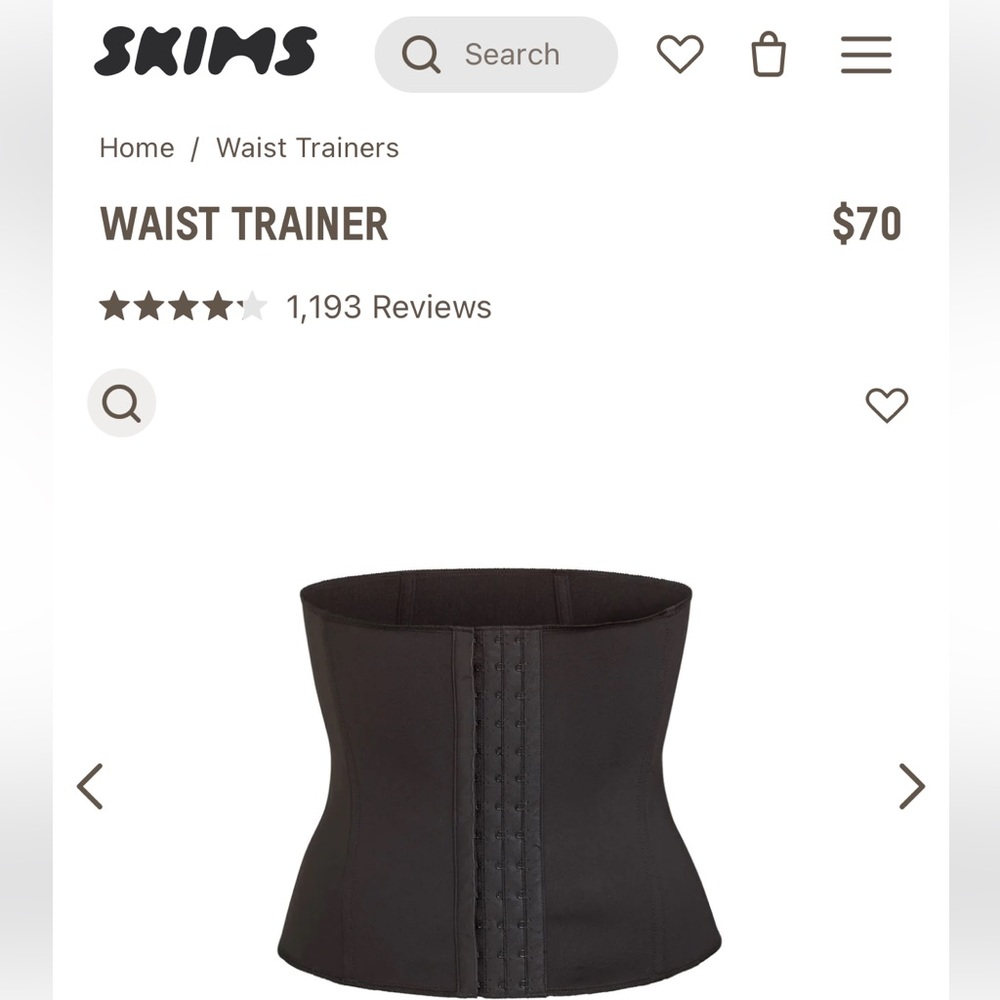 Skims waist trainer